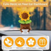 GIRASOL EMOCIONAL EN LANA PREMIUM |   Peluche Terapéutico 14cm con Tarjeta Motivacional - Decoración Hogar/ Oficina + Regalo Original para Familia y Amigos【Italia 2025 nueva venta caliente】 - details 2