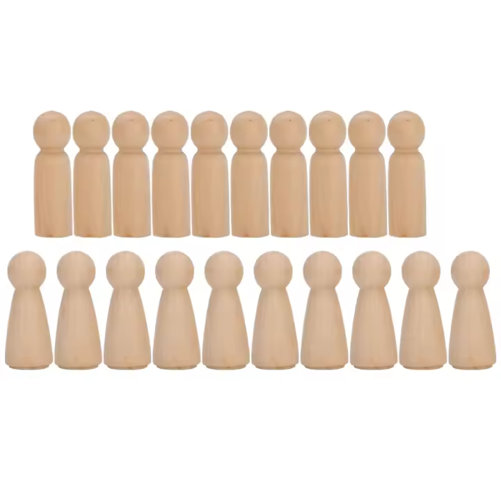 20 piezas innovador marioneta artesanías adornos DIY juguete de madera para familia/escuela/ComunidadJM01895 - 1