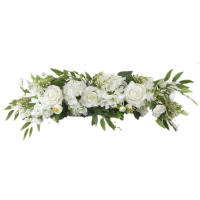 Corona de Flores de Arco de Boda Rosas Artificiales para Decoración de Guirnaldas - details 4