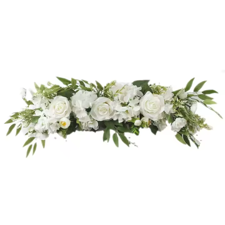 Corona de Flores de Arco de Boda Rosas Artificiales para Decoración de Guirnaldas - 1