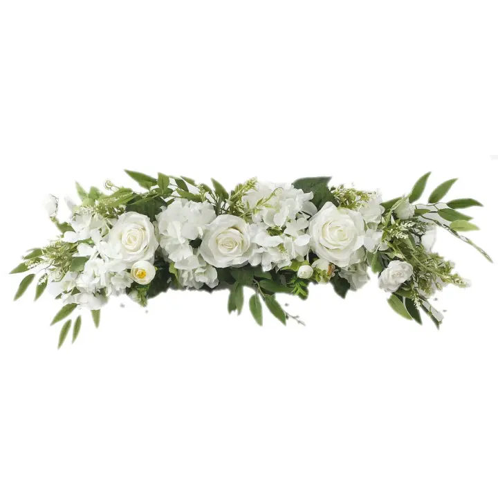 Corona de Flores de Arco de Boda Rosas Artificiales para Decoración de Guirnaldas - 1
