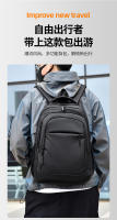 Nueva mochila para hombres, mochila de negocios para hombres de gran capacidad, película de cuero, bolsa de ordenador para viajes al aire libre - details 2