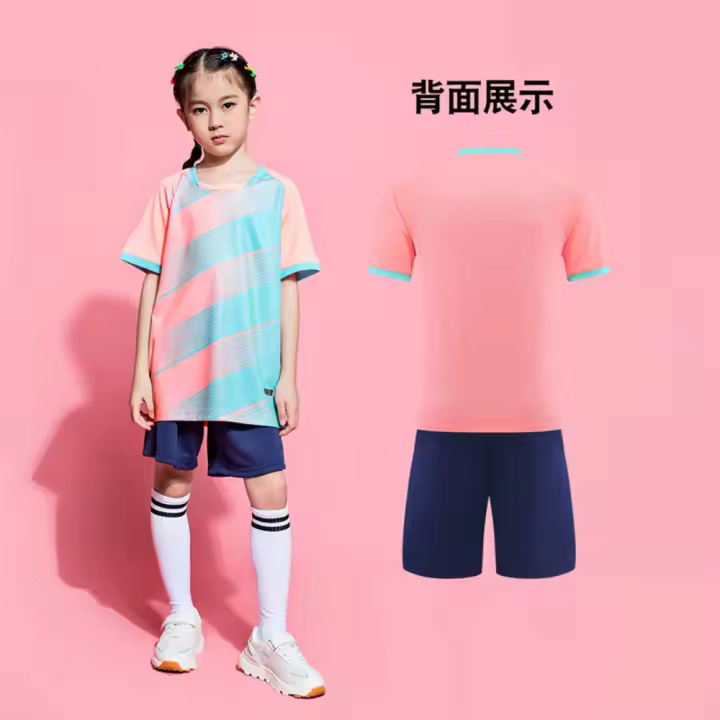 Conjunto De Camiseta De Fútbol Para Niños, Uniforme De Entrenamiento, Manga Corta, Estudiantes De Primaria Y Secundaria, Verano - 1
