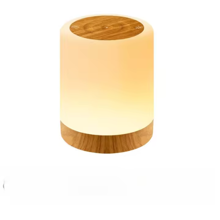 Lámpara de Mesita de Noche Inalámbrica Recargable por USB Cambio de Color RGB de 256 Tacto Cálido - 1