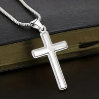 A mi papá collar con tarjeta de mensaje, collar de Cruz de Navidad, regalo del Día del Padre, regalo de cumpleaños de papá de hijo o hija, bautizo - details 3