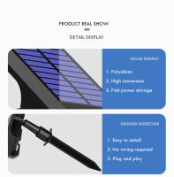 Foco Solar RGB para exteriores, 18 LED, impermeable, cambia de Color, Multicolor, camino, puerta, valla, USB, foco Solar para paisaje - details 16