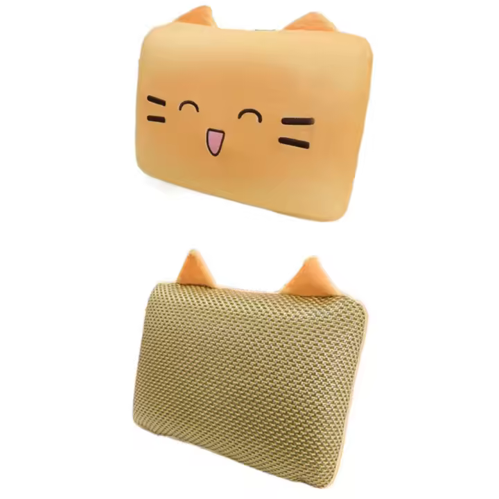 Cómoda almohada para siesta de gato, cojín suave y transpirable, lavable a máquina, diseño antideslizante, cojín decorativo para el hogar con dibujos animados, uso en interiores - 1