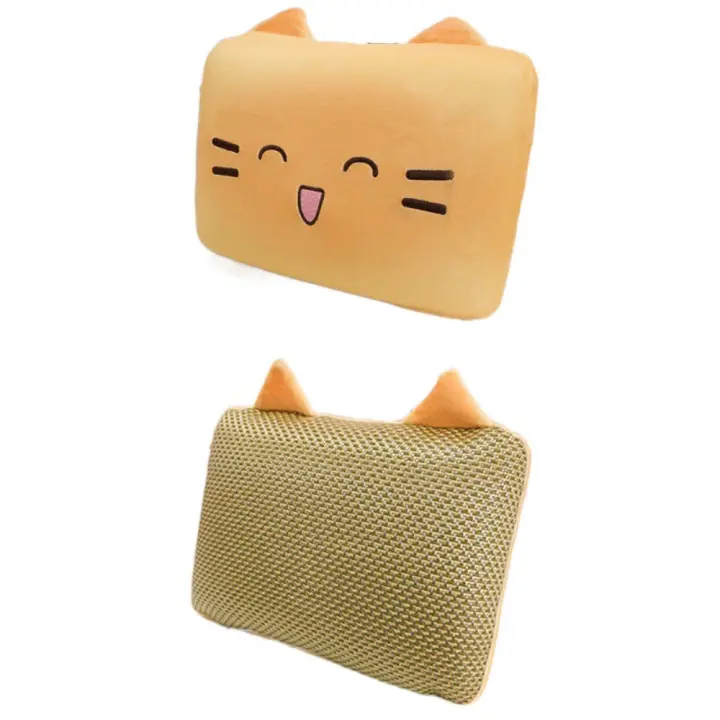 Cómoda almohada para siesta de gato, cojín suave y transpirable, lavable a máquina, diseño antideslizante, cojín decorativo para el hogar con dibujos animados, uso en interiores - 1