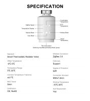 GIRIER Controlador de Temperatura Programable Válvula de Radiador Térmico ZigBee Control Remoto - details 15