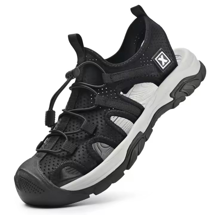 Sandalias Hechas a Mano para Hombre Transpirables, Antideslizantes, Adecuadas para Exteriores, Resistentes a la Desgaste, Zapatos de Sendero - 1