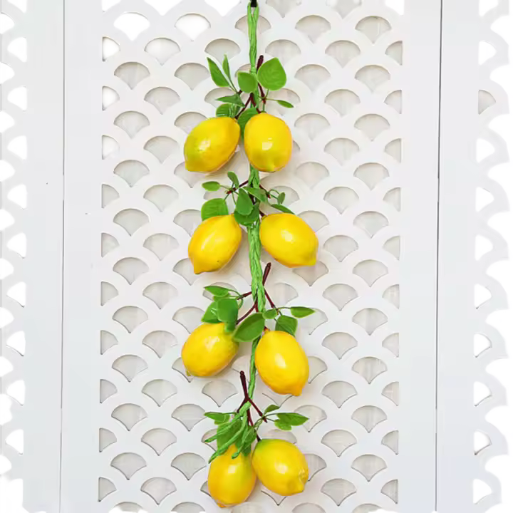 2pcs Decoración De Pared De Jardín Artificial Naranja 52CM Frutas Artificiales Para El Hogar Y Fotografía Propiedades De Interiores Y Exteriores - 1