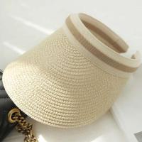 Gorra de Paja Hecha a Mano para Mujer en Verano 2019 Gorra de Visera Anti-UV - details 3