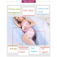 Almohada de Embarazo en Forma de Labio Soporte de Dormir de Algodón para Desayunadores Laterales - details 5