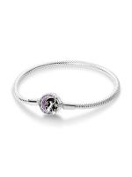 Pulsera de plata de ley 925 con forma de corazón y mariposa para mujer, brazalete de cadena de seguridad, compatible con abalorios originales, joyería - details 8