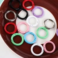 5 uds DIY 25mm O Ring llavero Clips colorido duradero que se puede abrir mosquetón redondo Metal resorte cierre cadena de perro - details 2