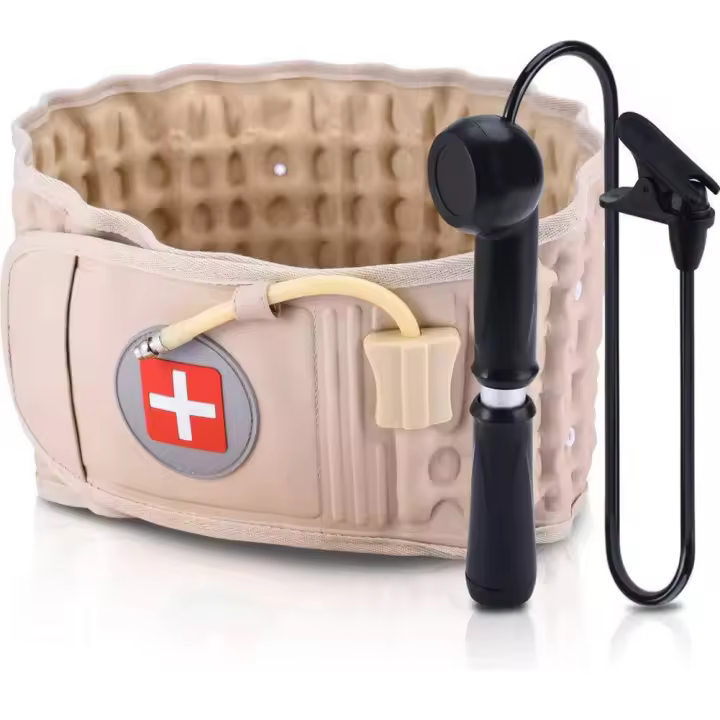 Soporte lumbar Descompresión Dolor Trazón de aire espinal Cinturón de espalda Inflable por calor para alivio del dolor lumbar Cinturón de descompresión lumbar - 1