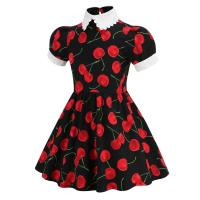 Vestido de Fiesta de Cumpleaños de Princesa para Niñas en 2025 Estampado de Cereza Lindo - details 10