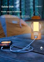 faroles de camping recargable mini al aire libre jardin Portátil multifunción carpa Linterna niña - details 10