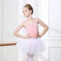 Falda de Ballet de Tul Suave de 4 Capas Color Rosa Elástico Para Niñas Moda de Vestidos - details 1