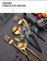 Juego de vajilla de cocina de acero inoxidable, juego de 24 piezas, cuchillo, cuchara, tenedor, Apto para lavavajillas - details 7