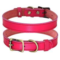 Collar ustable genuino perros pequeños medianos, collares de cuero suave cachorros y gatitos para Chihuahua, Bulldog Francés - details 11