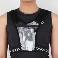 Mochila ligera reflectante para correr, bolsillo con cremallera, correa ajustable, chaleco deportivo para correr, bolsa para tarjetas de entrenamiento - details 7