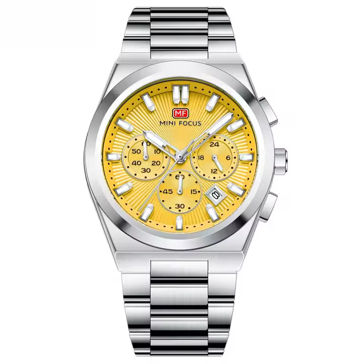 Reloj de Pulsera de Acero Inoxidable Estilo Casual Multifuncional Chronógrafo de Cuarzo - 1