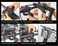 Cesta delantera para bicicleta, bolsa de transporte para perros pequeños y mascotas, tubo de manillar de ciclismo MTB desmontable - details 8