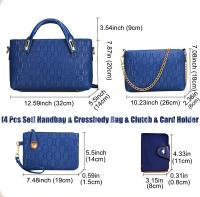 Bolsos de Mujer Bolso Bandolera Tote Totalizador Señoras Moda Grande De Hombro Bolsos PU Cuero Billetera 4pcs Set - details 5