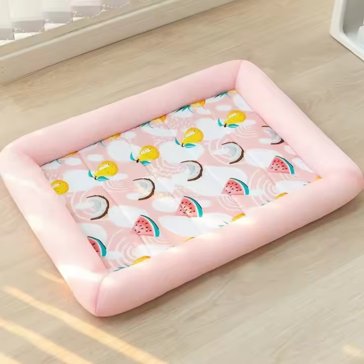 Manta refrescante de verano para mascotas, almohada de hielo, alfombra cuadrada para dormir - 1