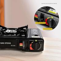 Encendido automático de alta potencia, resistente al viento, ahorro de energía, aleación, estufa de gas portátil de doble propósito, suministros de camping - details 9