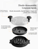 Picadora de Pollo Máquina de Cortar y Estofar Manual con Tapa Transparente - details 3