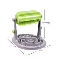 Dispensador de comida lenta para mascotas, juguete de altura ajustable, alimentador interactivo de rompecabezas para perros pequeños y medianos - details 3