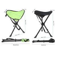 Una silla portátil con trípode y taburete plegable con una capacidad de peso de 200 kilogramos, perfecta para acampar, pescar al aire libre y - details 6