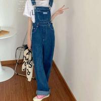 Monos de Denim Vintage MEXZT Pantalones de Lega Ancha para Mujer Estilo Callejero - details 6