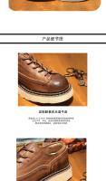 Zapatos de hombre de cuero genuino de alta gama, de cuero vacuno puro, casuales, con suela suave, al por mayor. - details 5