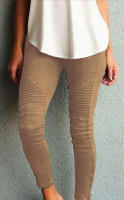 Pantalones elásticos ajustados informales a la moda para mujer - details 6