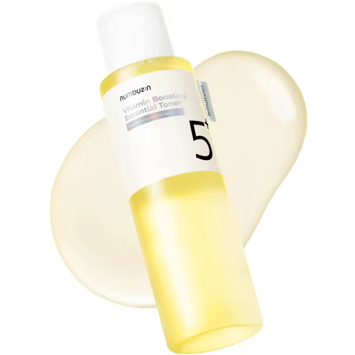 Hot numbuzin No.5 Vitamin Boosting Essential Toner El cuidado del primer paso mejora la hiperpigmentación y el tono desigual de la piel |   6,76 fl. oz. - 1