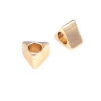 Pulseras de Triángulo de Latón Dorado 18K Abalorios de Espaciado para Hacer Joyería DIY - details 31