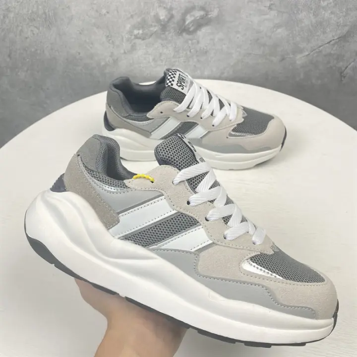Zapatos Deportivos Casuales Con Plataforma, Nuevos Zapatos Casuales Versátiles Transpirables De Malla - 1