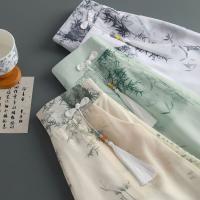 Moda Verano 2025 Pantalones de Cintura Alta y Estilo Chino Adelgazante con Tela de Seda de Hielo - details 0