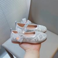 Zapatos de cuero para niñas, zapatos de vestir para niños, fiesta de boda, diamantes de imitación con pajarita de encaje, zapatos planos de princesa, Mary Janes dulce - details 8