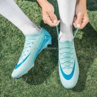 Nuevos zapatos ligeros de punto para niños y niñas, zapatos de fútbol antideslizantes con clavos, zapatos de entrenamiento para deportes al aire libre - details 10
