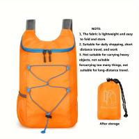 Bolso Plegable de Luz Exterior en Color Beige, Bolso Deportivo Ligero para Viaje y Senderismo con Almacenamiento, Mochila Pequeña Multifunción - details 15