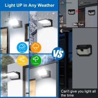 Apliques LED 60W Pared Exterior Interior 360 °   Rotación Negra Lámpara de Pared para Entrada Terraza Pasillo Focos LED Exterior 5000 Lumen Blanco Cálido 3000K Impermeable - details 17
