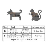 Conjunto de arnés y correa para gato, chaleco ajustable a prueba de Escape para perro, malla transpirable para gato y gatito - details 22