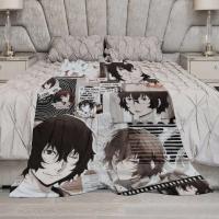 Manta estética Dazai, mantas decorativas suaves para sofá - details 7