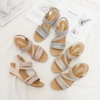 Zapatos de tacón de cuña elegantes de verano para mujer, sandalias informales a la moda para mujer - details 5