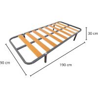 Láminas Madera de 9 cm y Estructura de Tubos de Acero Útil para - details 3