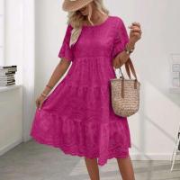 Vestido de Verano de Algodón Puro con Cintura Alta Estilo Casual Largo para Mujeres - details 8